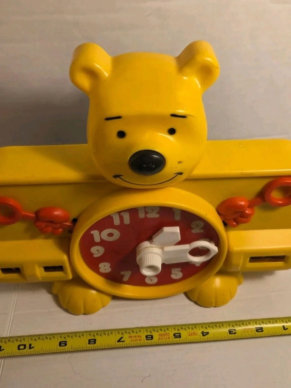 Vintage Sears Winnie the Pooh Animal Time Animated Bear Clock